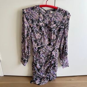 Sold ! Isabel Marant etoile size 34 or 0 purple floral dress! Beautiful fit